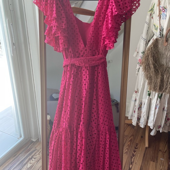 Zara SS22 Fucsia dress. NWT. Size S, M - Picture 5 of 8